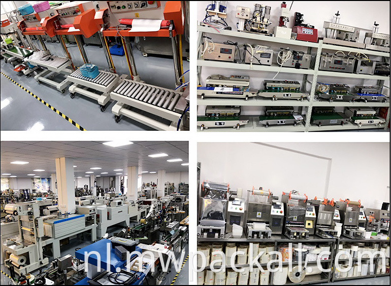 Automatische verticale zakafdichtmachine Continu Verticale bandafdichter met laadgewicht 15kg